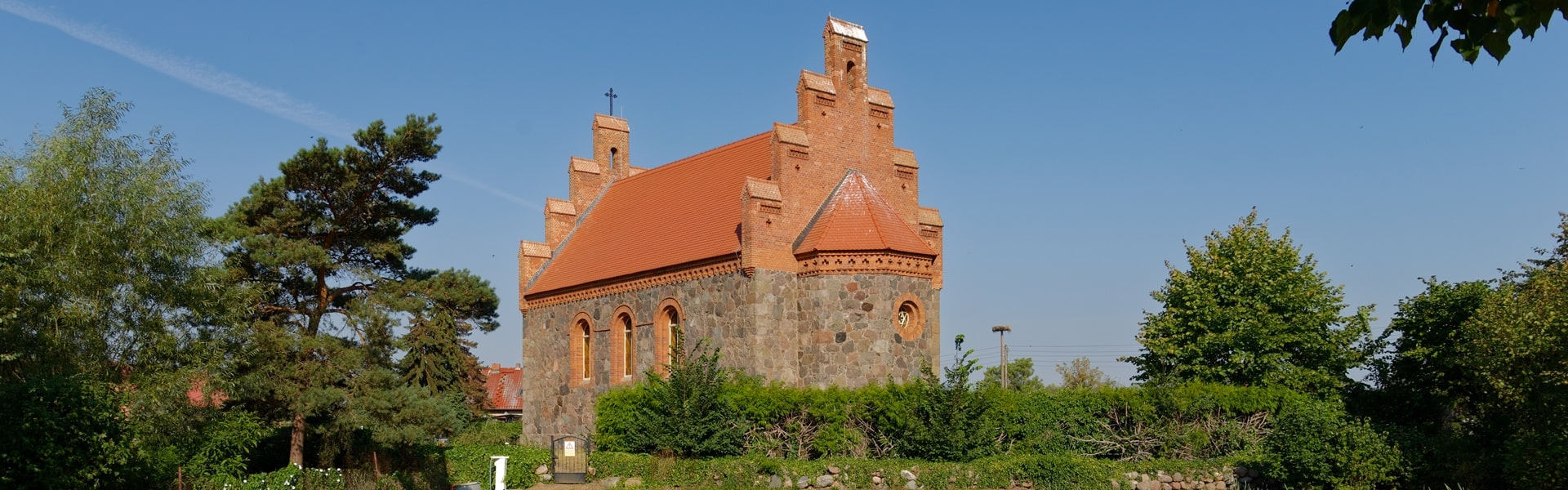 Evangelische Kirche in Wegezin am 16. August 2020